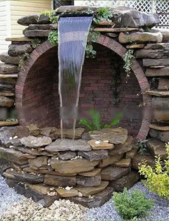 Декоративный водопад для сада