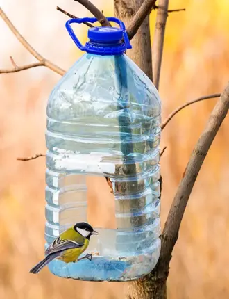 Кормушка для птиц из 1.5 л.бутылки