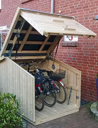 Укрытие для велосипедов на даче